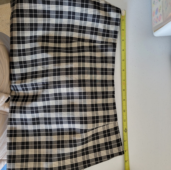 Robert Rodriguez Dark Academia Plaid Ruffle Mini Skirt Size M - Picture 9 of 10